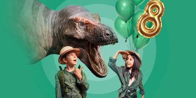 Celebrate your birthday with dinosaurs